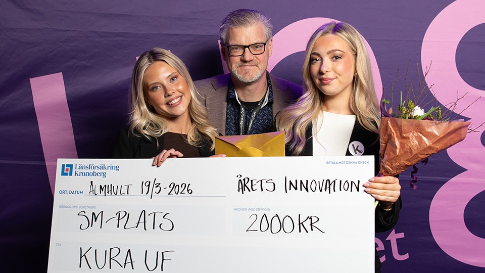 Bild på vinnnarna av årets innovation 2026 och prisutdelare.